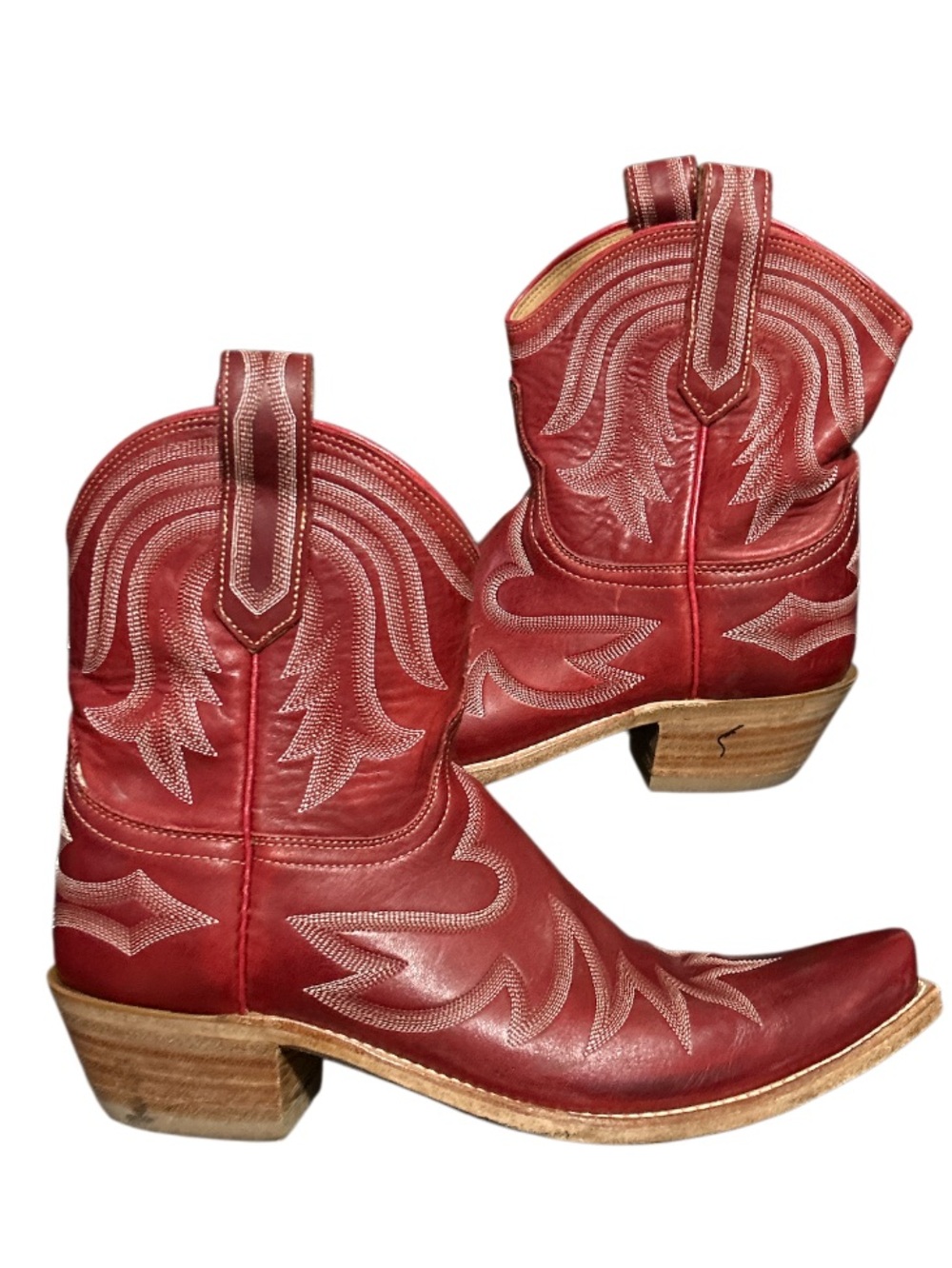 Lucchese PRIS red western boots Size 8